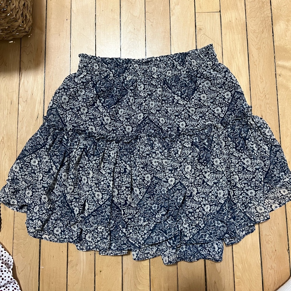 Misa Floral Blue Skirt